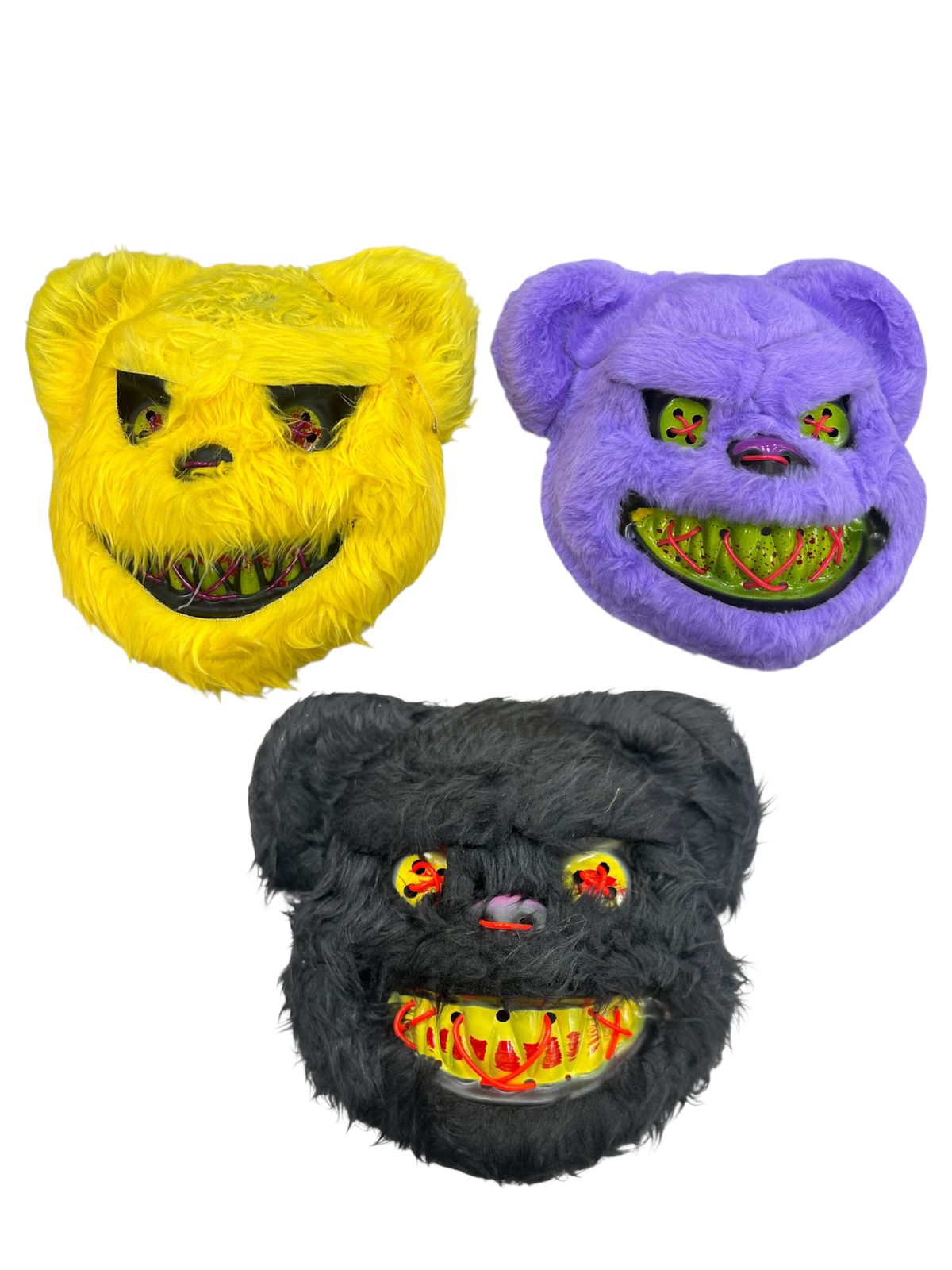 MASCARA DE OSO CON LUZ LED
